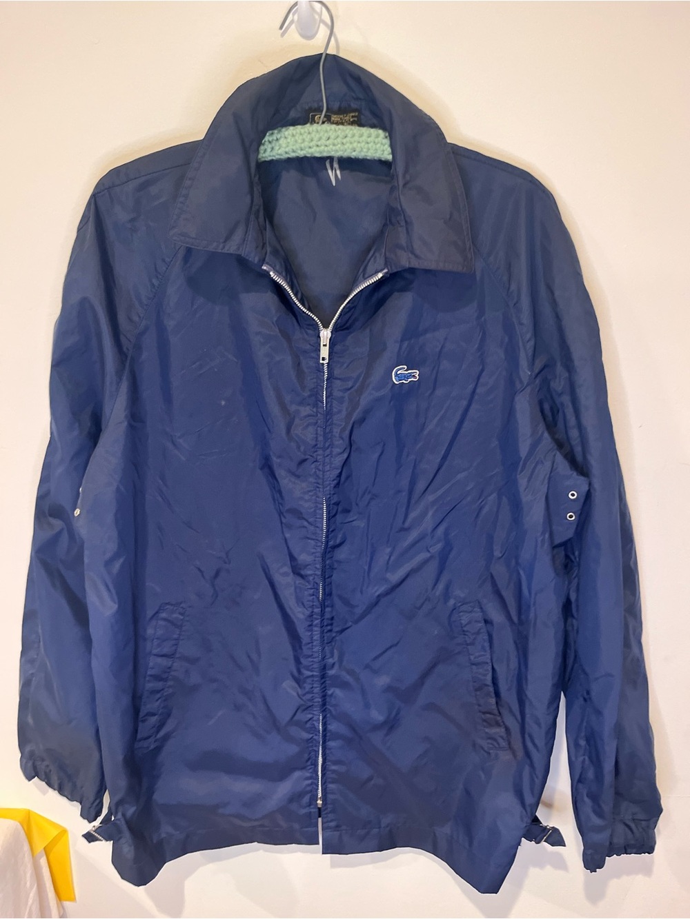 Lacoste Royal Blue Full-Zip Windbreaker Jacket
